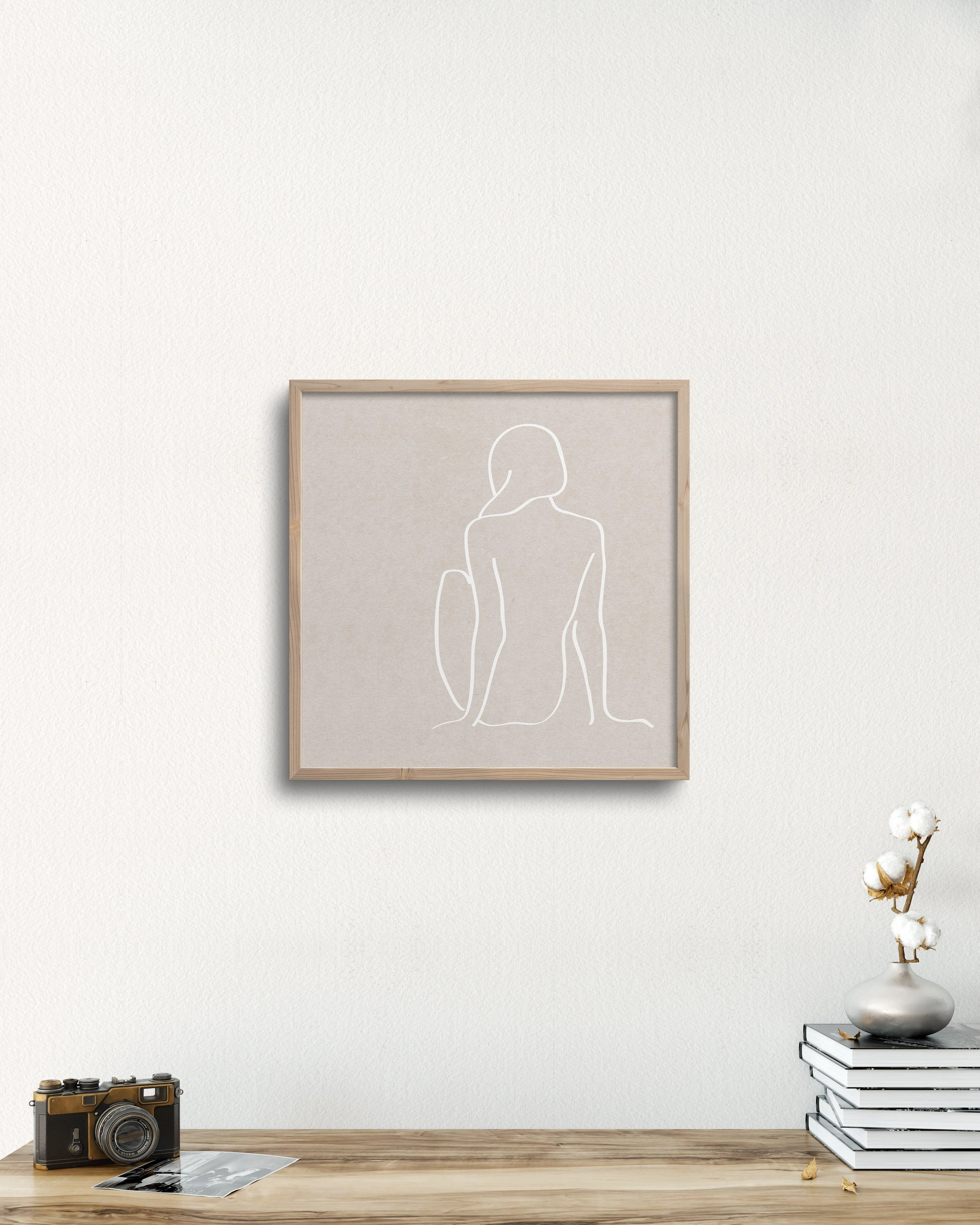 figure 1 art print in cement