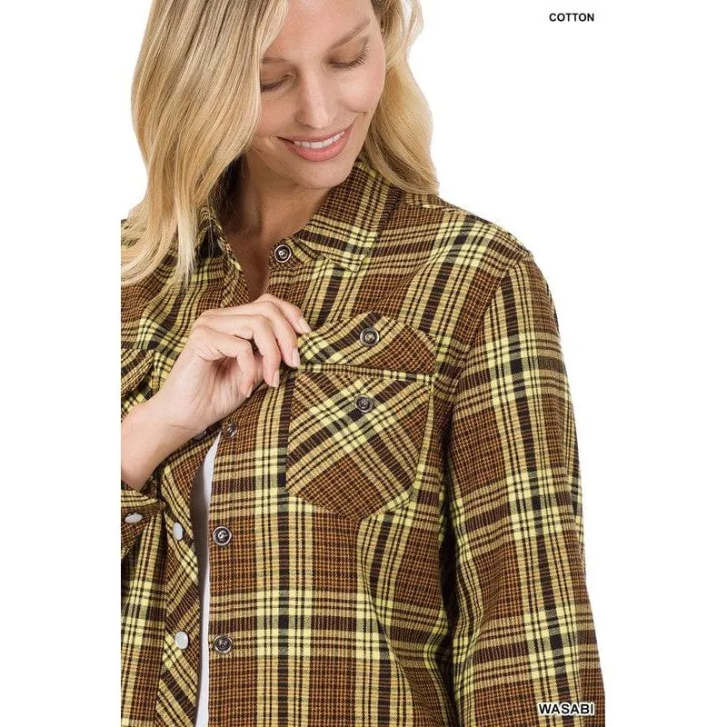 Fur Lined Plaid Shirt