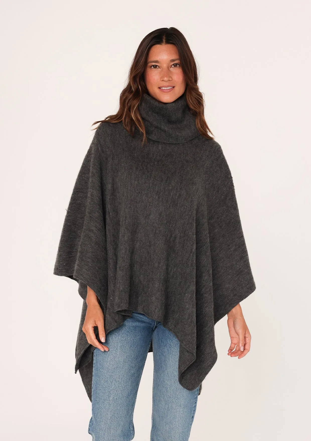 Maeve Cowl Neck Poncho