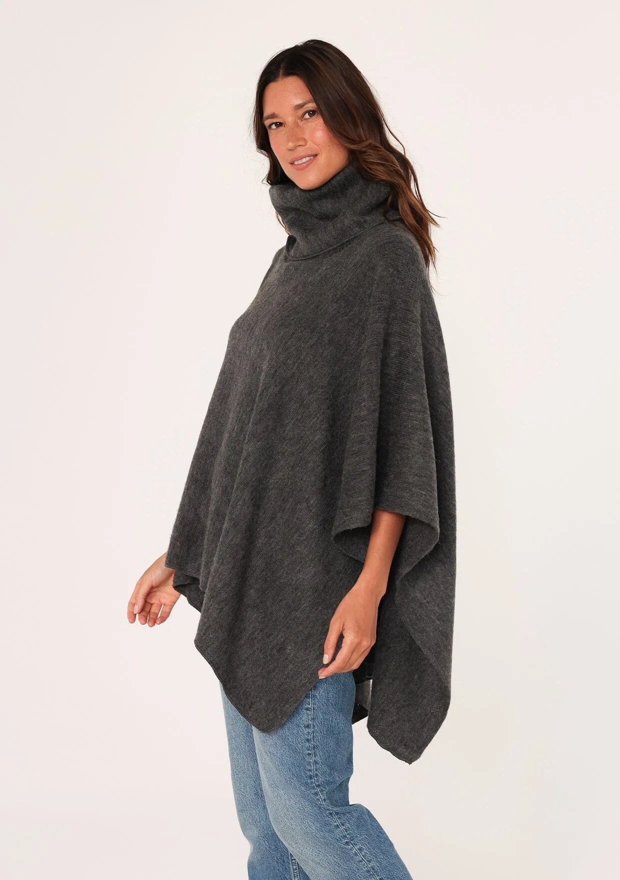 Maeve Cowl Neck Poncho