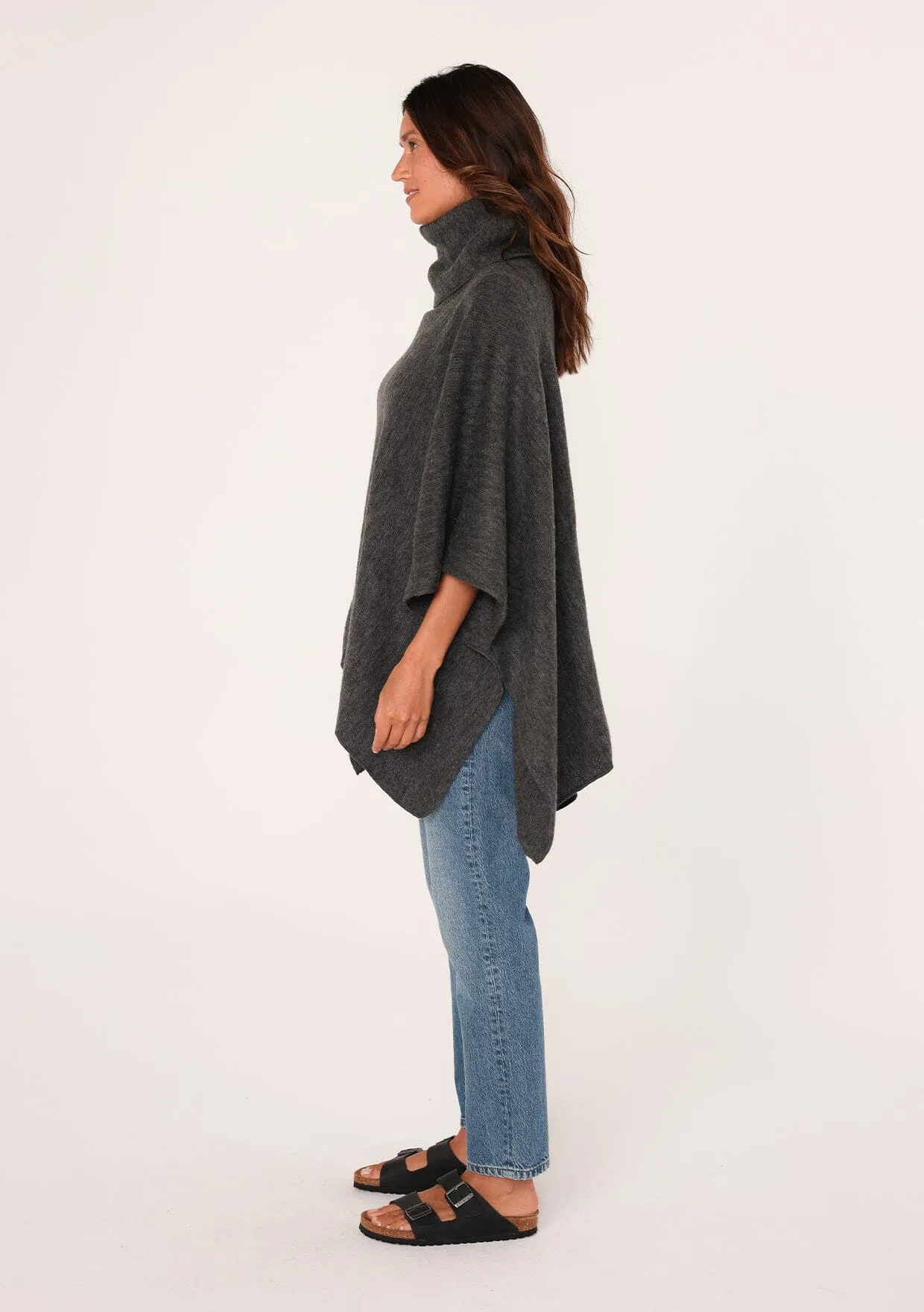 Maeve Cowl Neck Poncho