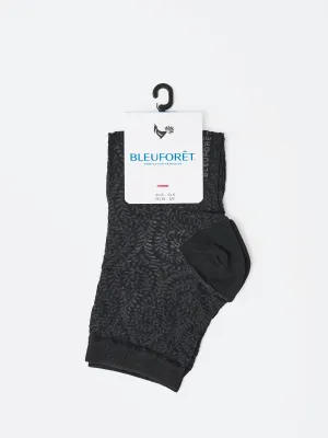 Silk Lace Trainer Socks