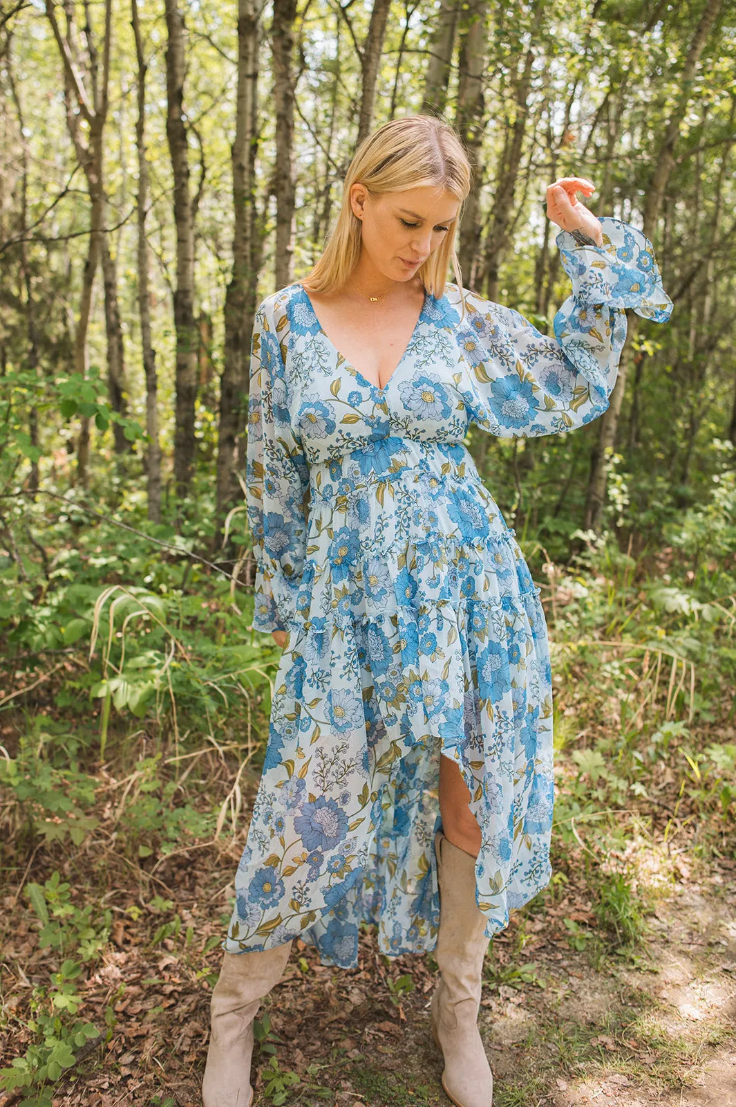 The Sol Dress - Vintage Blue