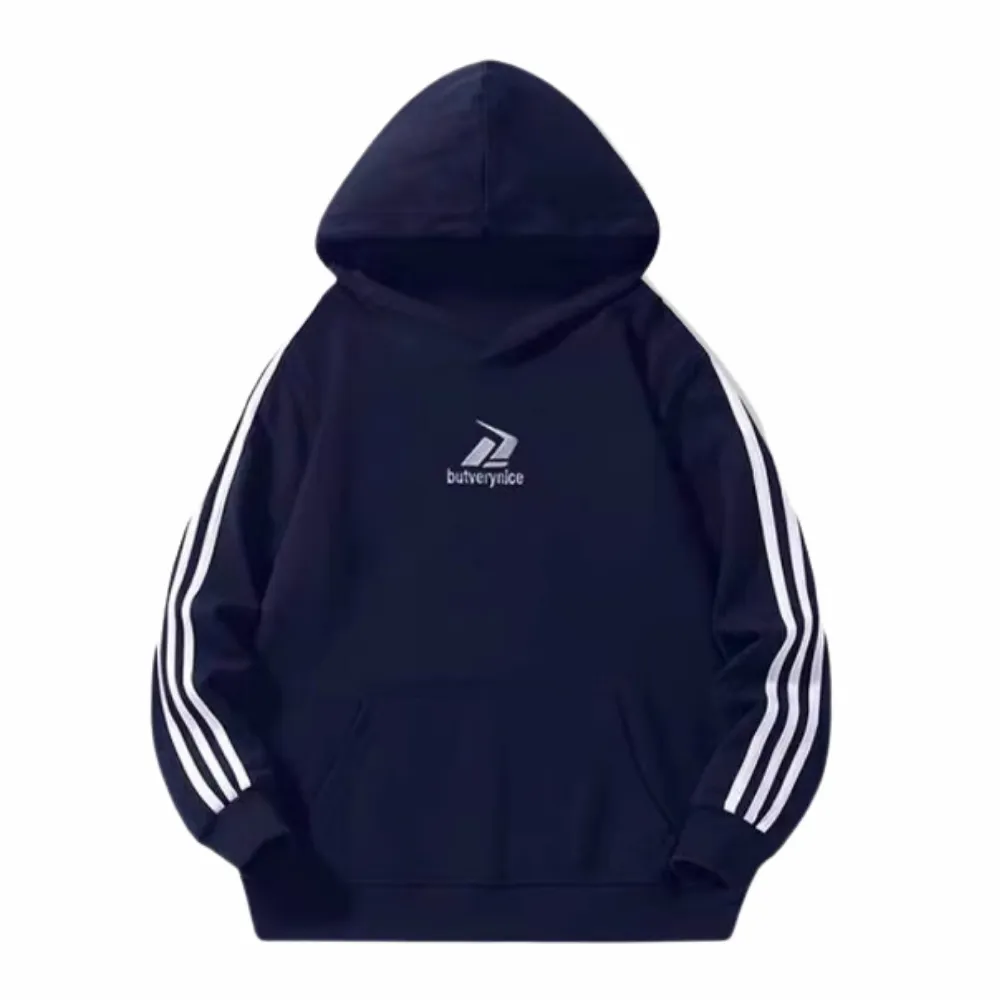 Women's Classic Versatile Striped Hoodie